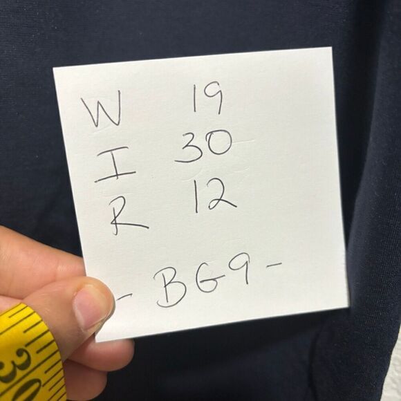 Lane Bryant Womens Cassic Ponte Trouser Pants 14R Navy Blue High Rise Stretchy - Picture 11 of 11